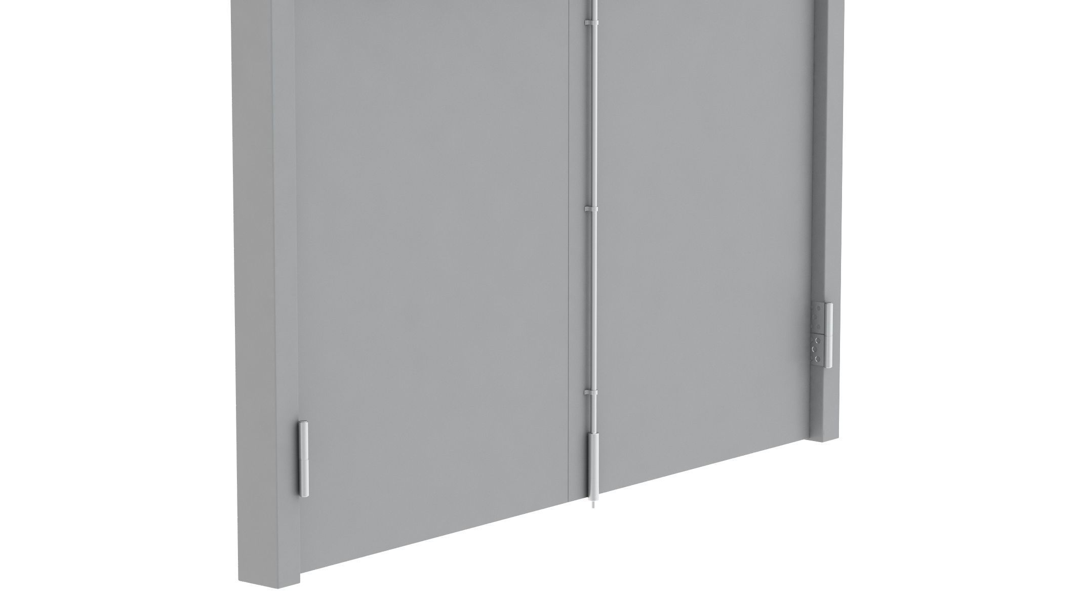 Double Fire Exit Door 3D model_15