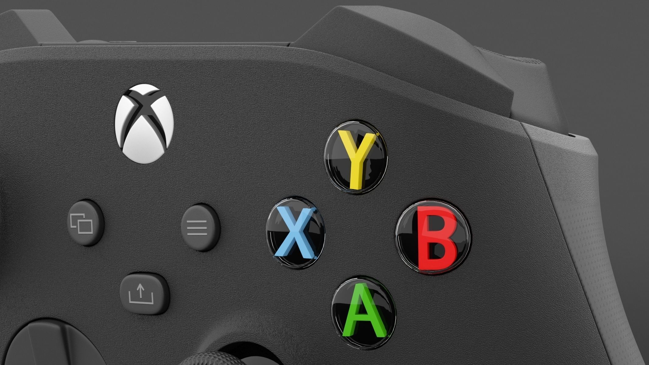 X-Box Series X Controller 3D model_11