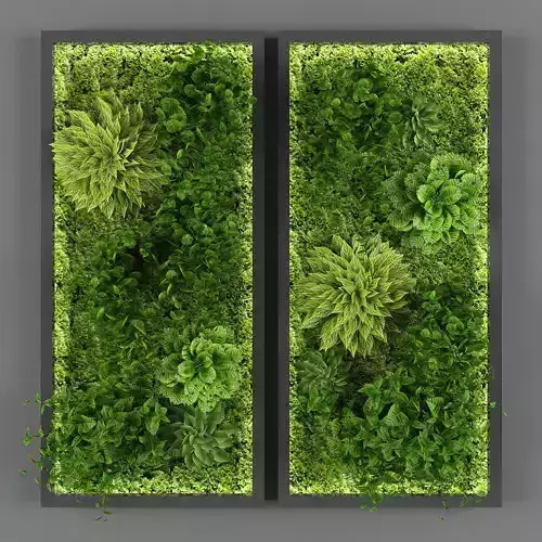 Vertical garden 40 Low-poly 3D model