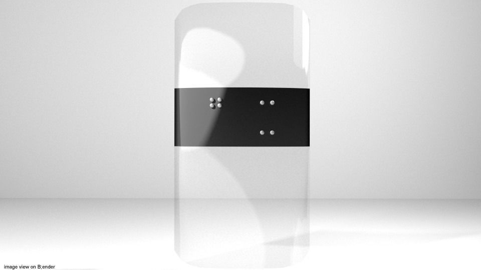 Personal Armor Shield - Riot Shield 3D model_1
