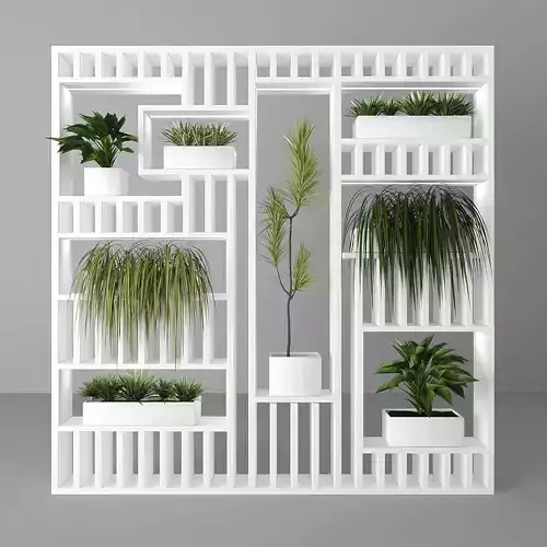 Vertical garden 44 Low-poly 3D model