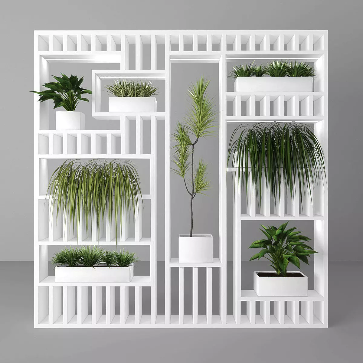 Vertical garden 44 Low-poly 3D model_0
