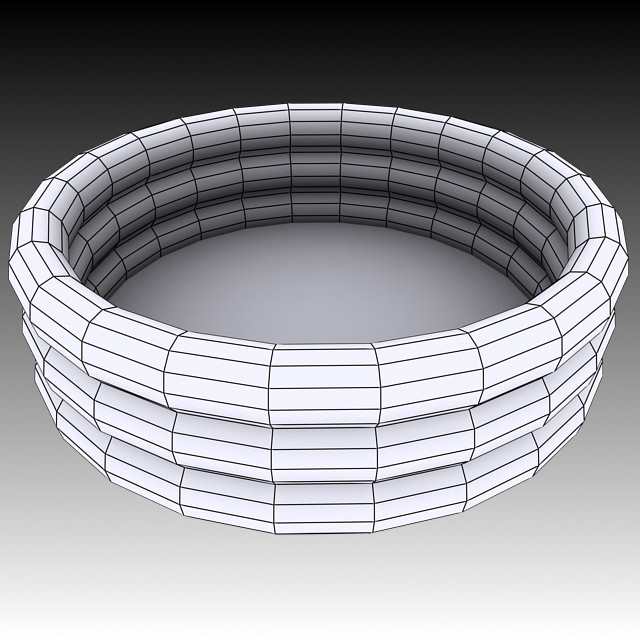 Inflatable Pool 3D model_3