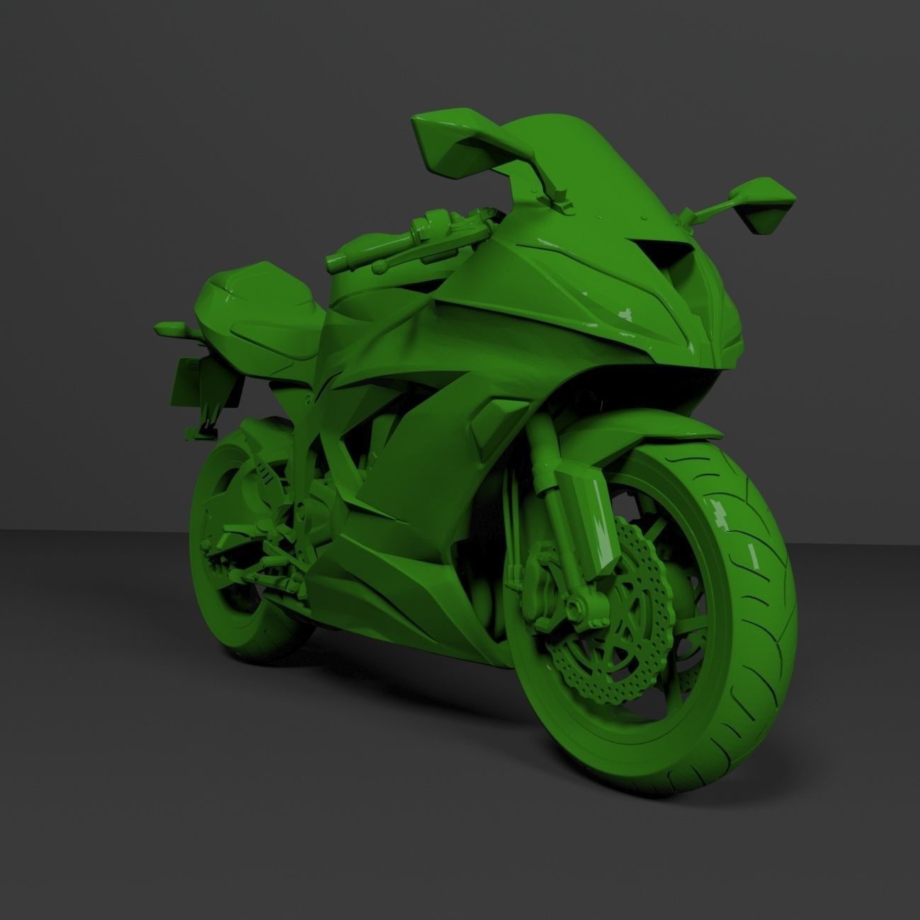 KAWASAKI NINJA ZX-6R 636 2013-2018 PRINTABLE STL FILES 3D model 3D