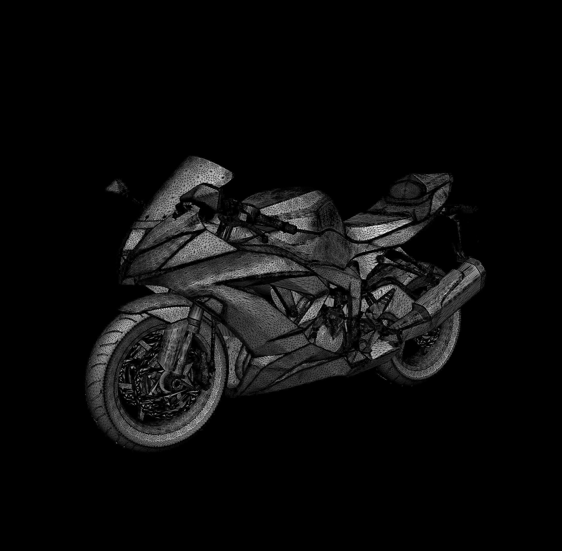 KAWASAKI NINJA ZX-6R 636 2013-2018 PRINTABLE STL FILES 3D model 3D