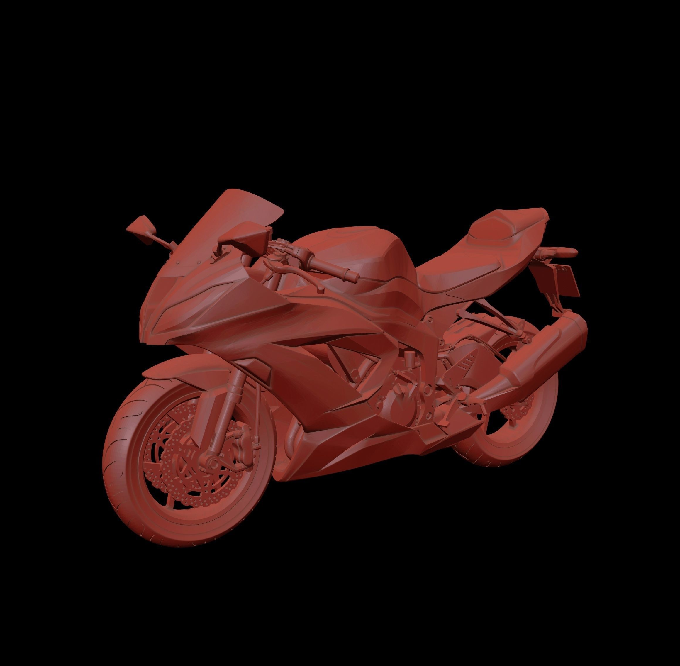 KAWASAKI NINJA ZX-6R 636 2013-2018 PRINTABLE STL FILES 3D model 3D