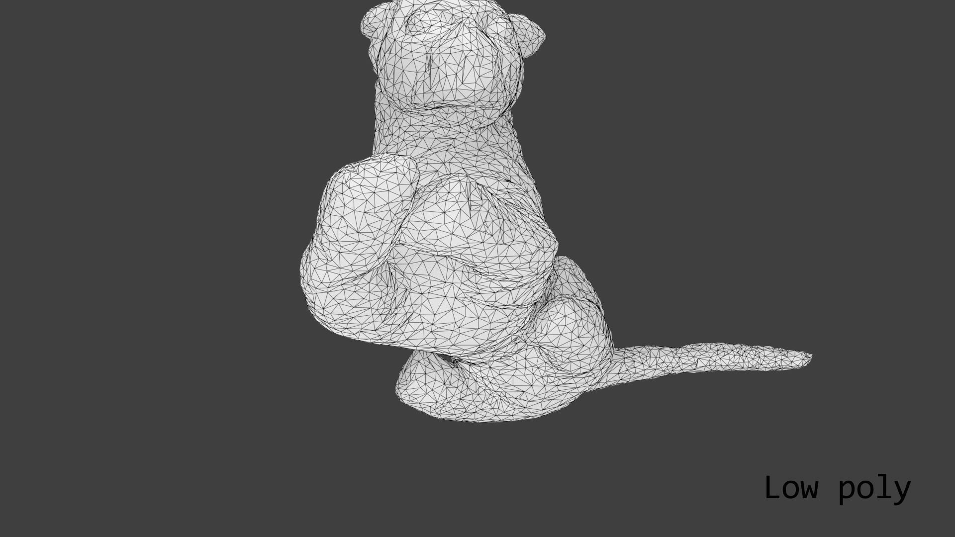 Jaguar toy Low-poly 3D model_26