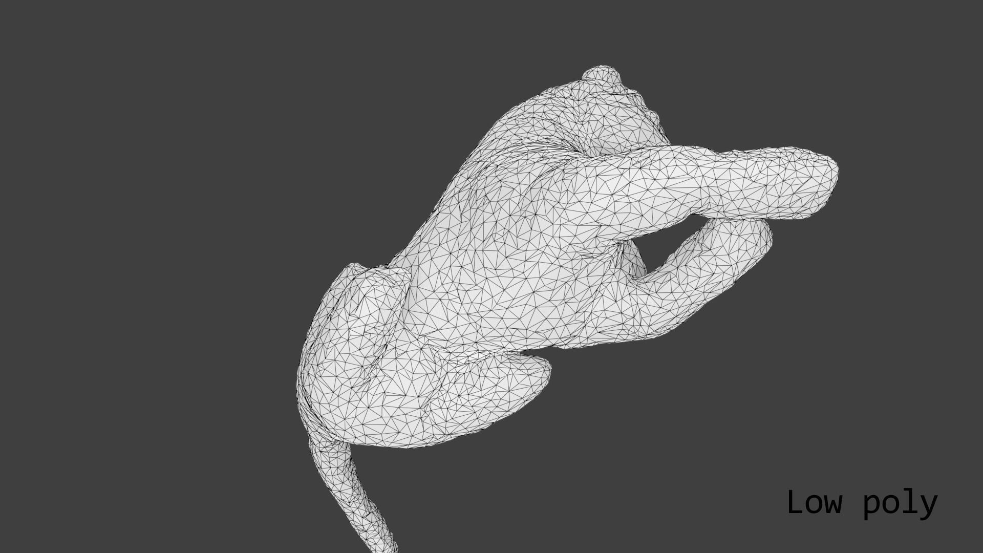 Jaguar toy Low-poly 3D model_27