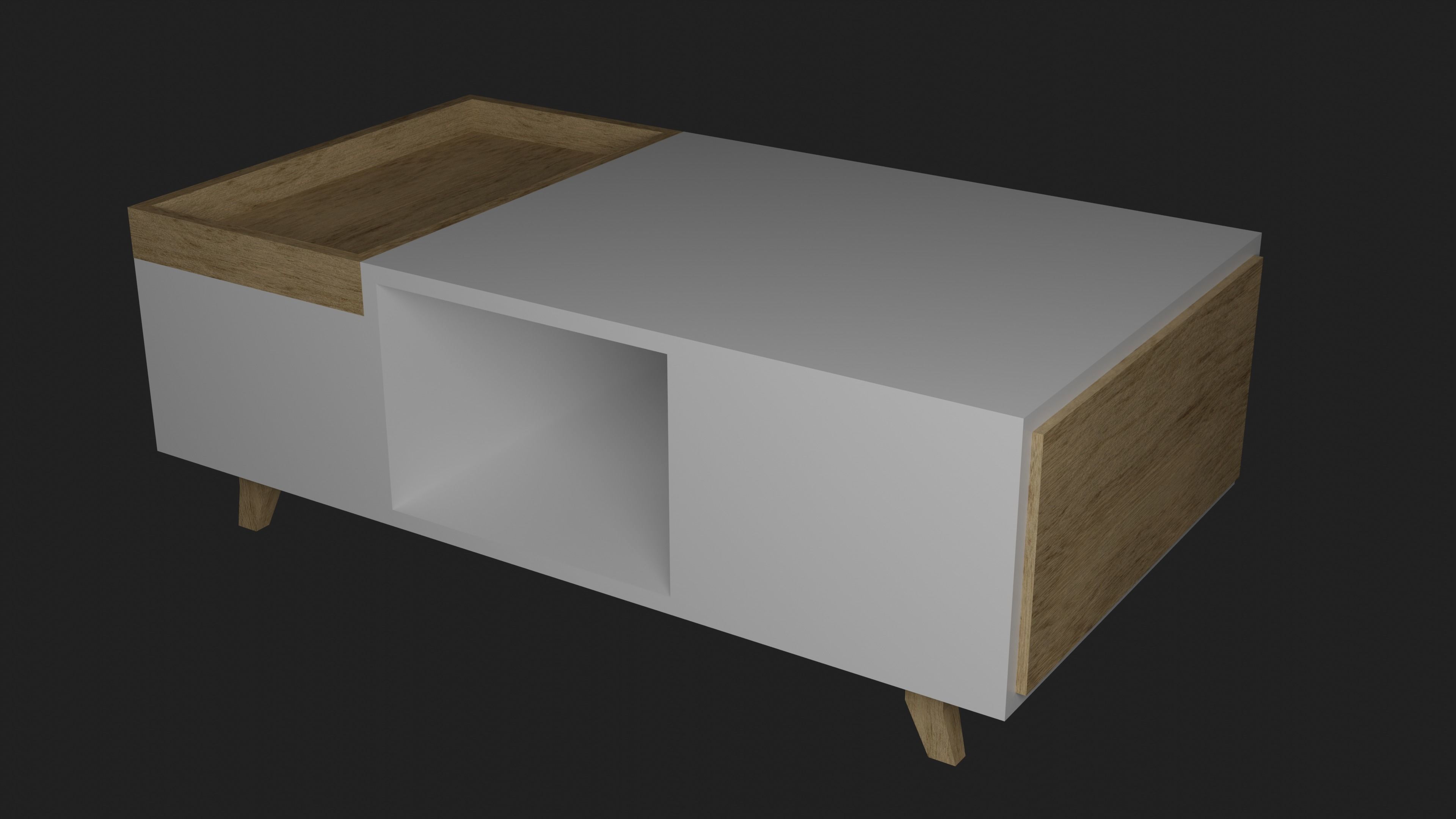 Coffee Table Free 3D model_4