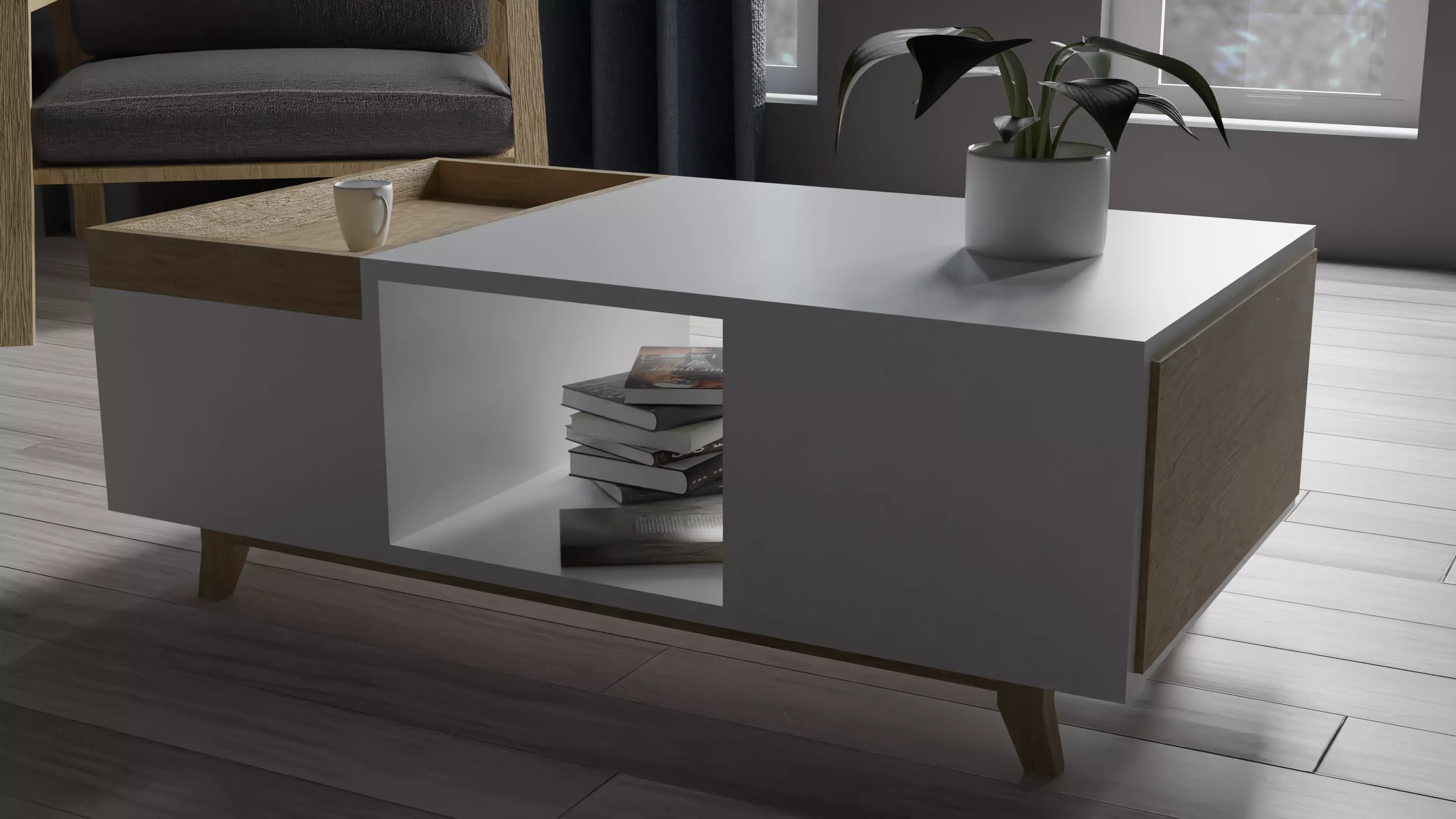 Coffee Table Free 3D model_0