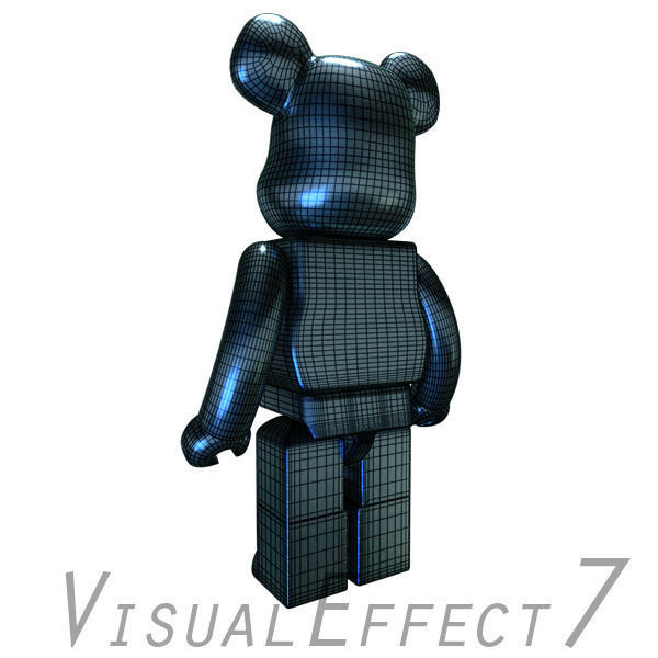 BlueTitanium Bear Brick 3D model_5