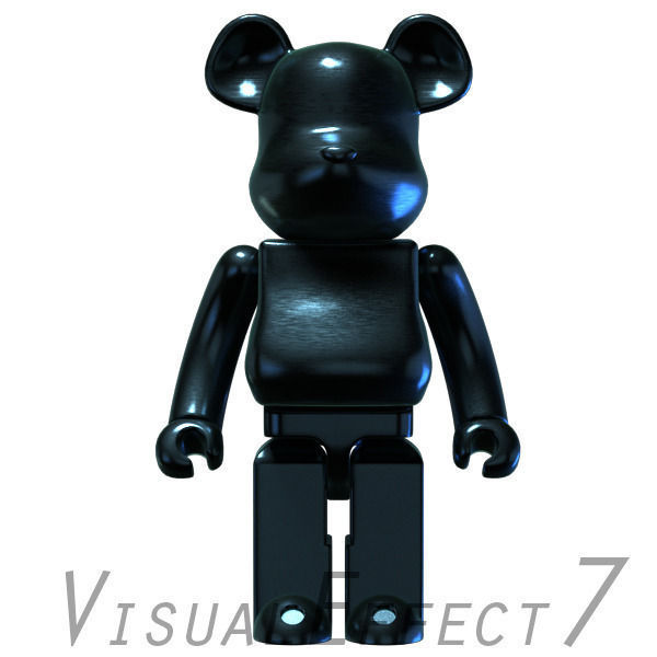 BlueTitanium Bear Brick 3D model_4