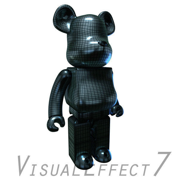 BlueTitanium Bear Brick 3D model_1
