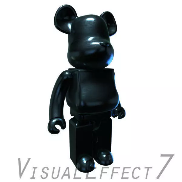 BlueTitanium Bear Brick 3D model_0