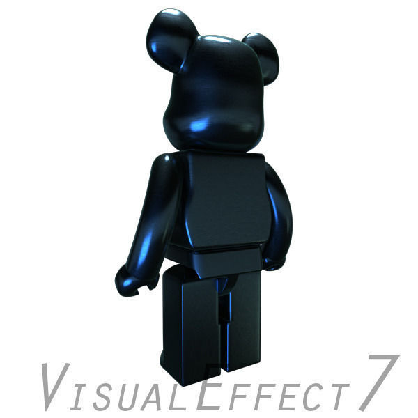 BlueTitanium Bear Brick 3D model_3