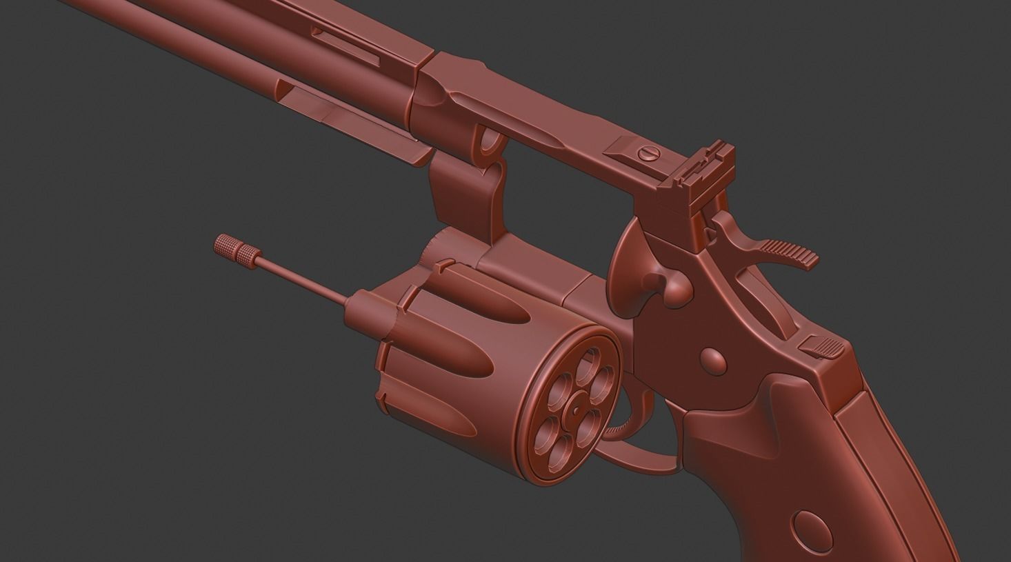 Colt Python Variant - Hpoly  3D model_6