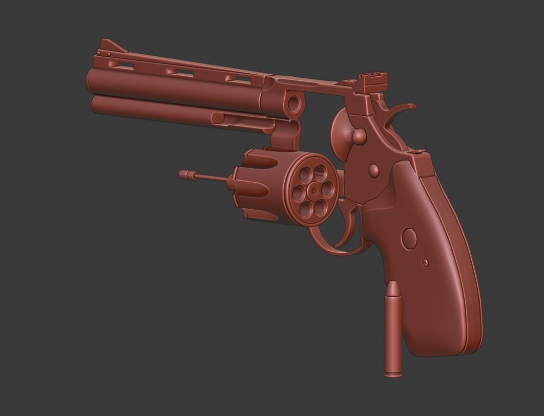 Colt Python Variant - Hpoly  3D model_4