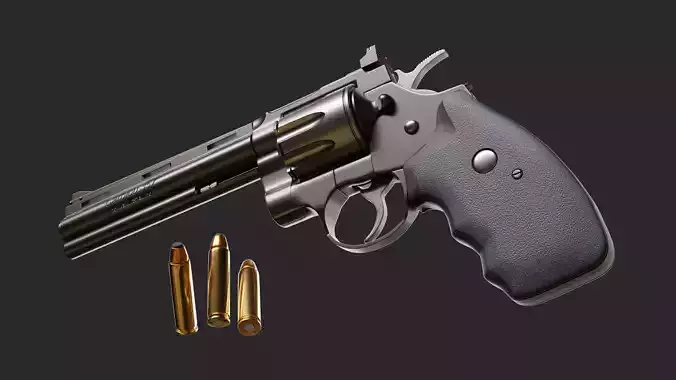 Colt Python Variant - Hpoly  3D model
