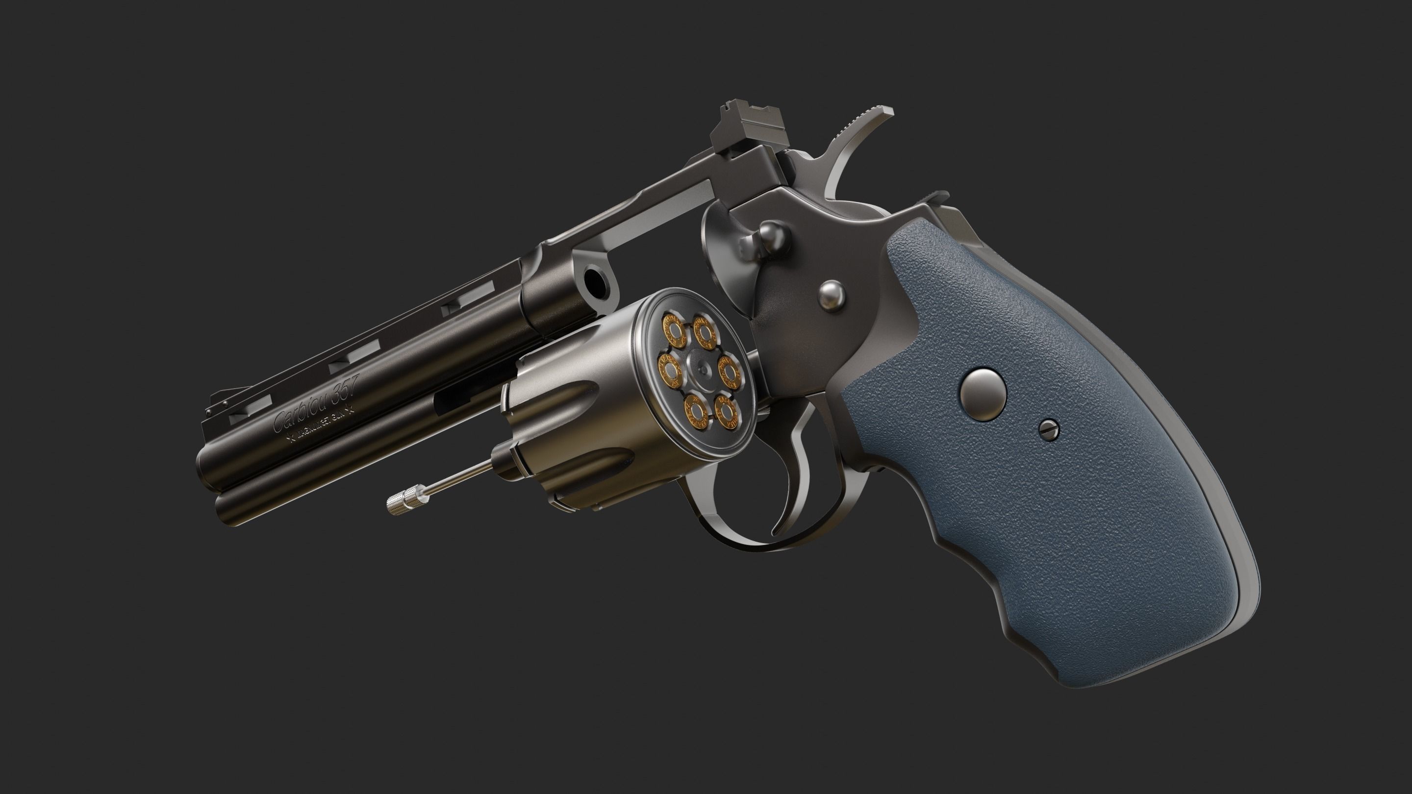 Colt Python Variant - Hpoly  3D model_2