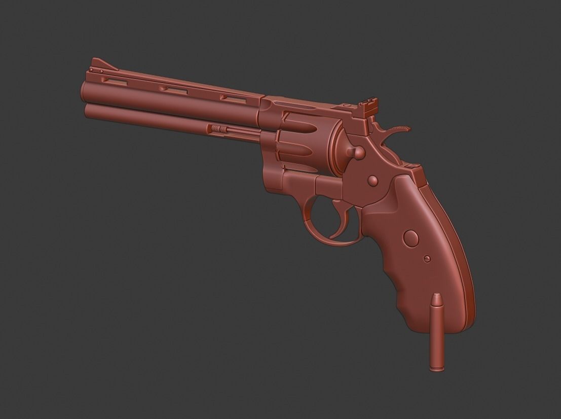 Colt Python Variant - Hpoly  3D model_5