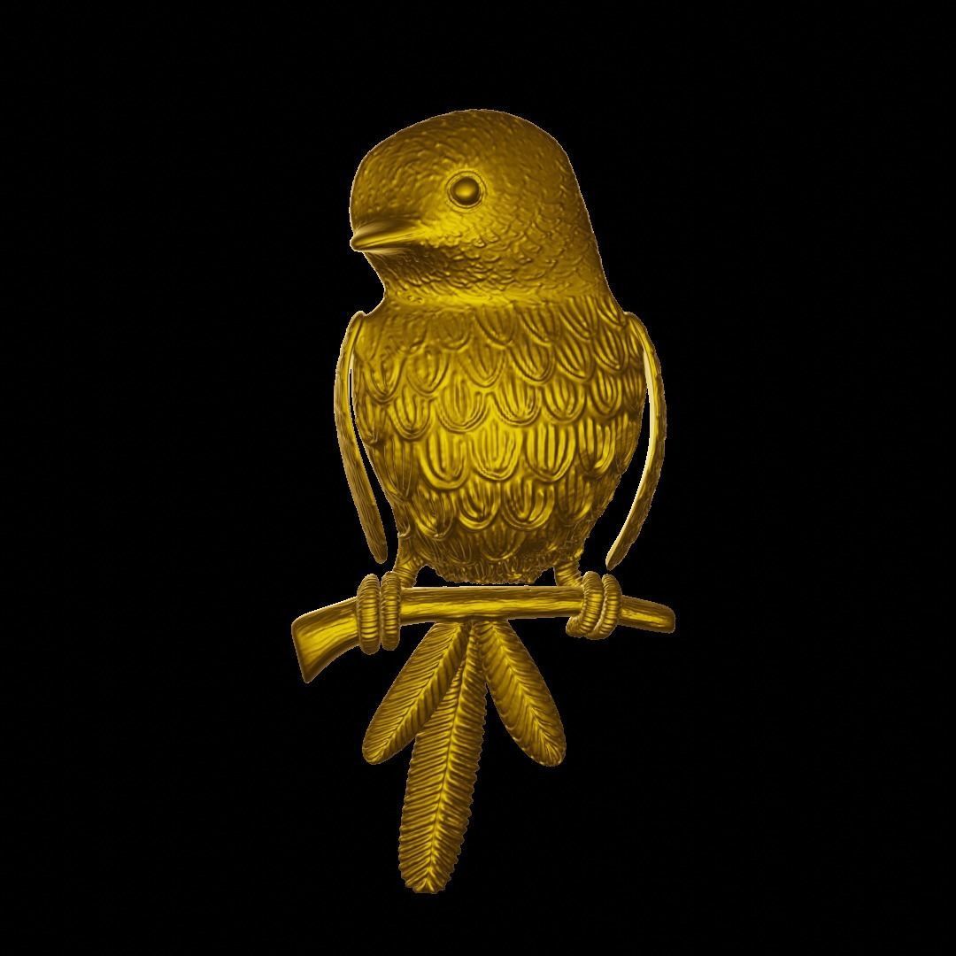 sculpted bird for 3D printing 3D print model_1