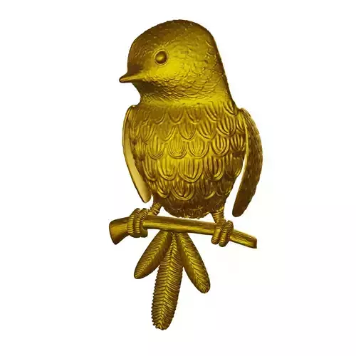 sculpted bird for 3D printing