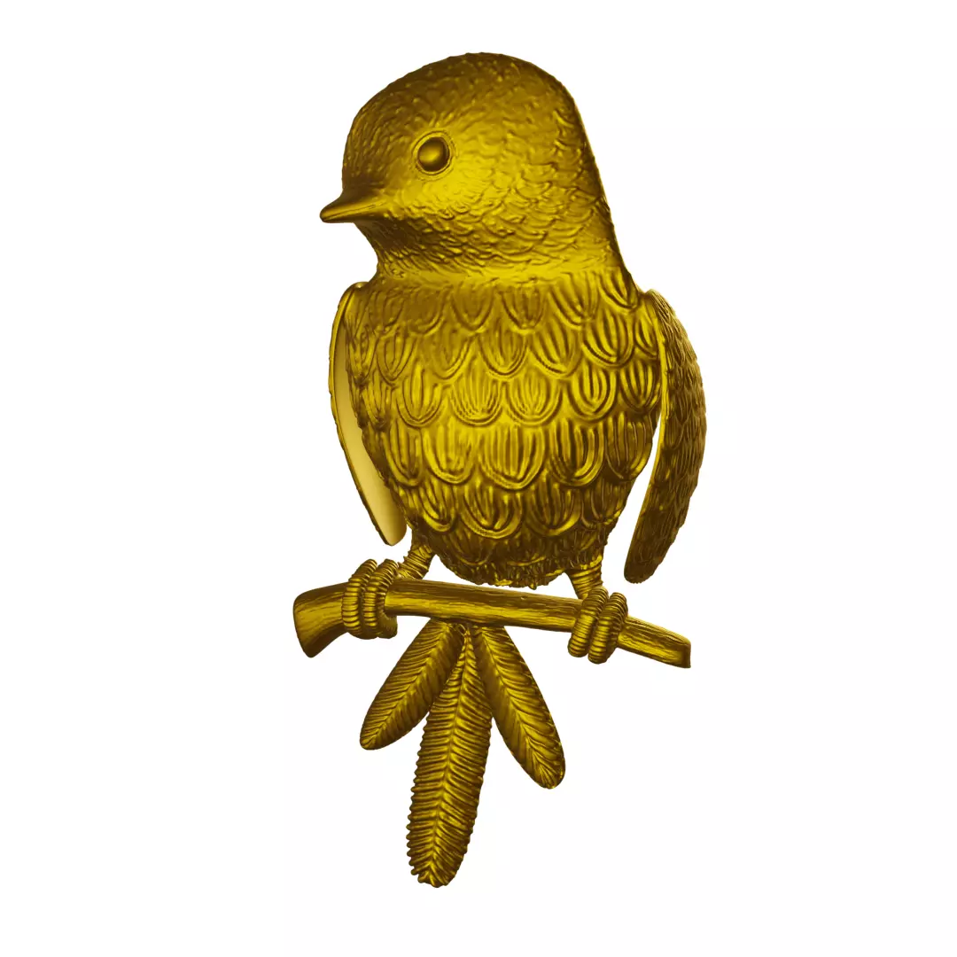 sculpted bird for 3D printing 3D print model_0
