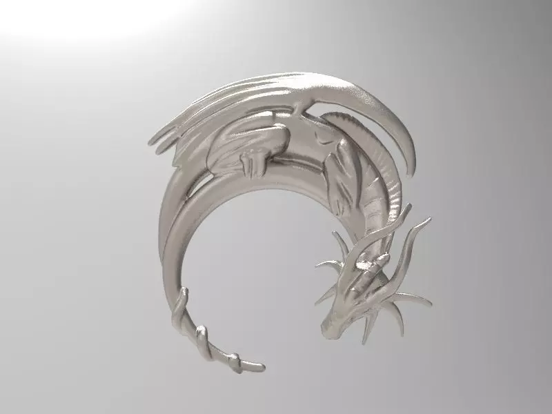 Dragon Pendant Free 3D print model_0