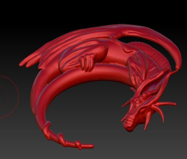 Dragon Pendant Free 3D print model_3