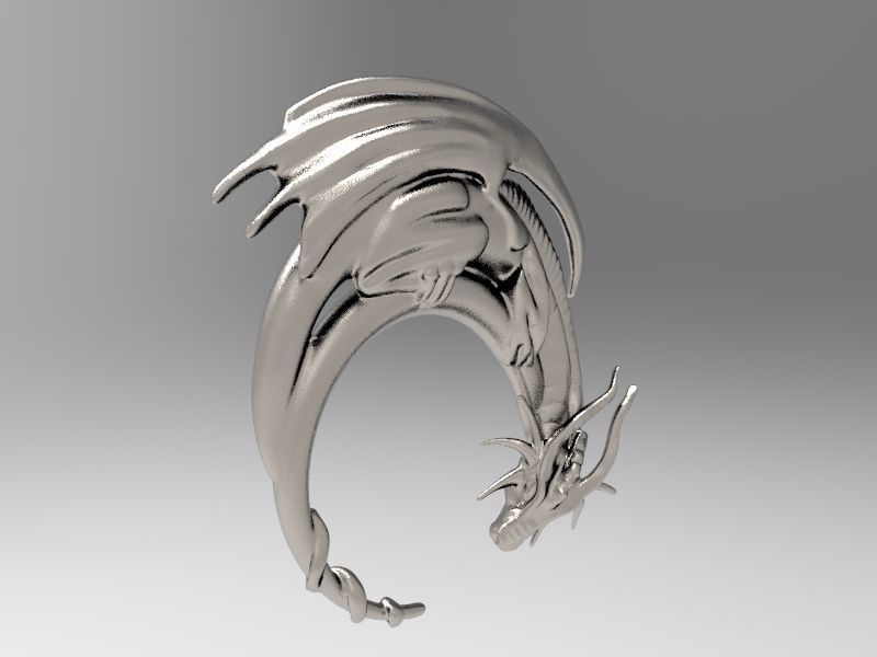 Dragon Pendant Free 3D print model_2