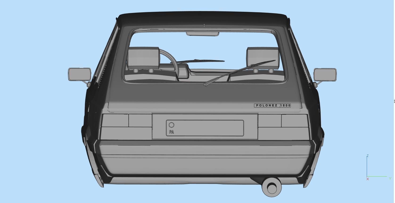 FSO Polonez 1500 borewicz Printable Body 3D model print model 3D print model_8