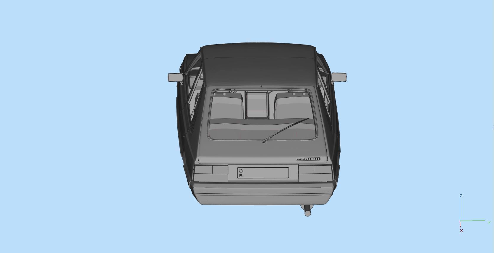 FSO Polonez 1500 borewicz Printable Body 3D model print model 3D print model_9