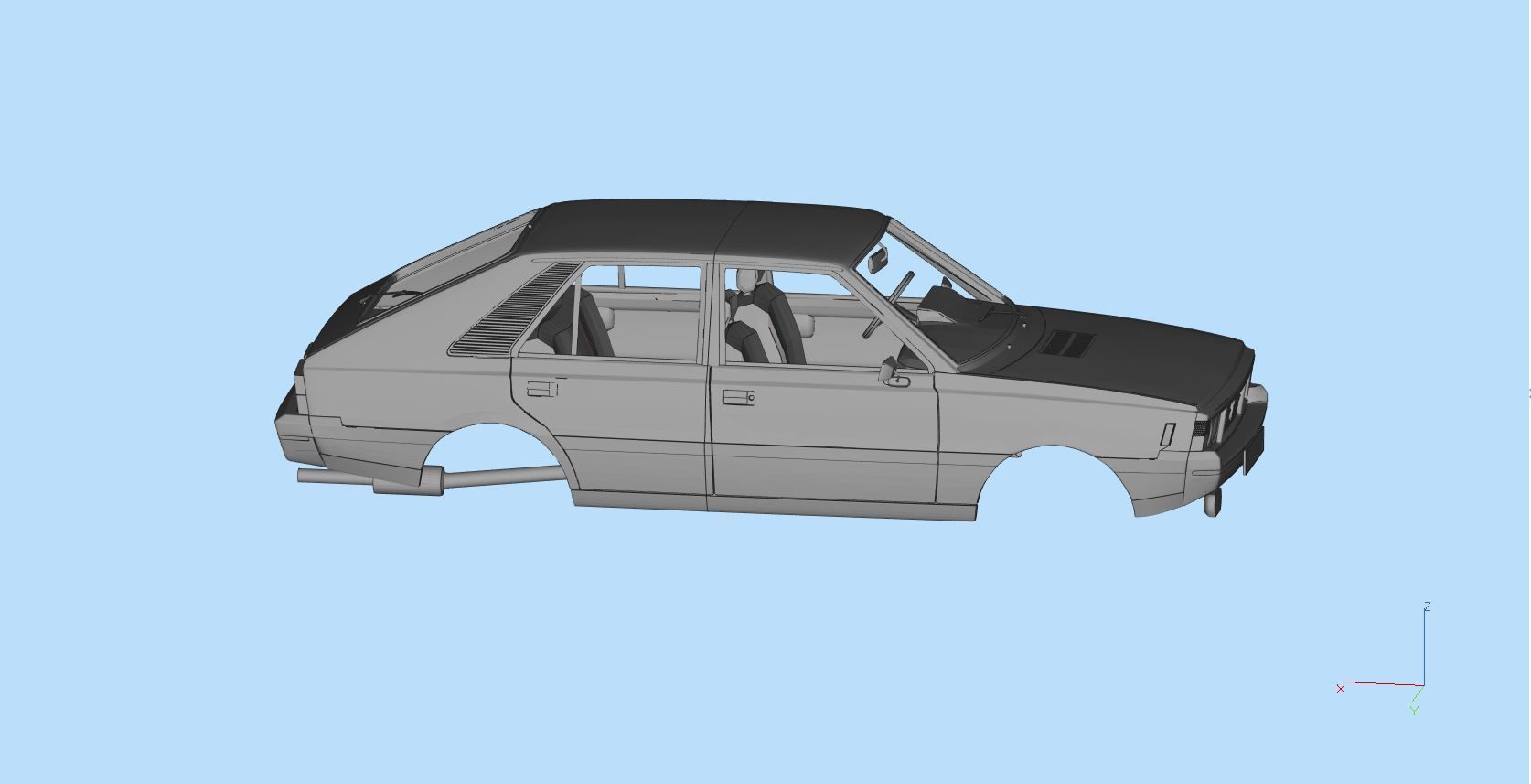 FSO Polonez 1500 borewicz Printable Body 3D model print model 3D print model_2