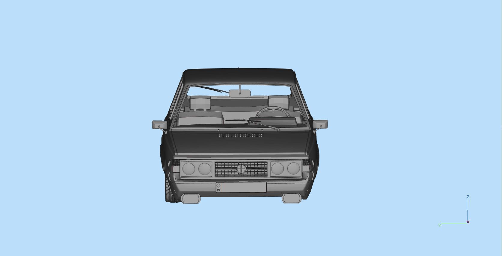 FSO Polonez 1500 borewicz Printable Body 3D model print model 3D print model_5