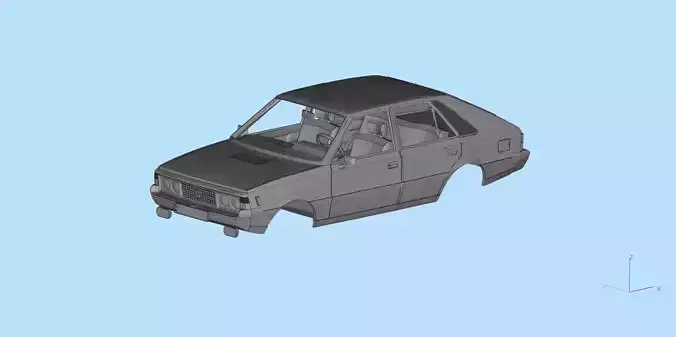 FSO Polonez 1500 borewicz Printable Body 3D model print model  3D print model