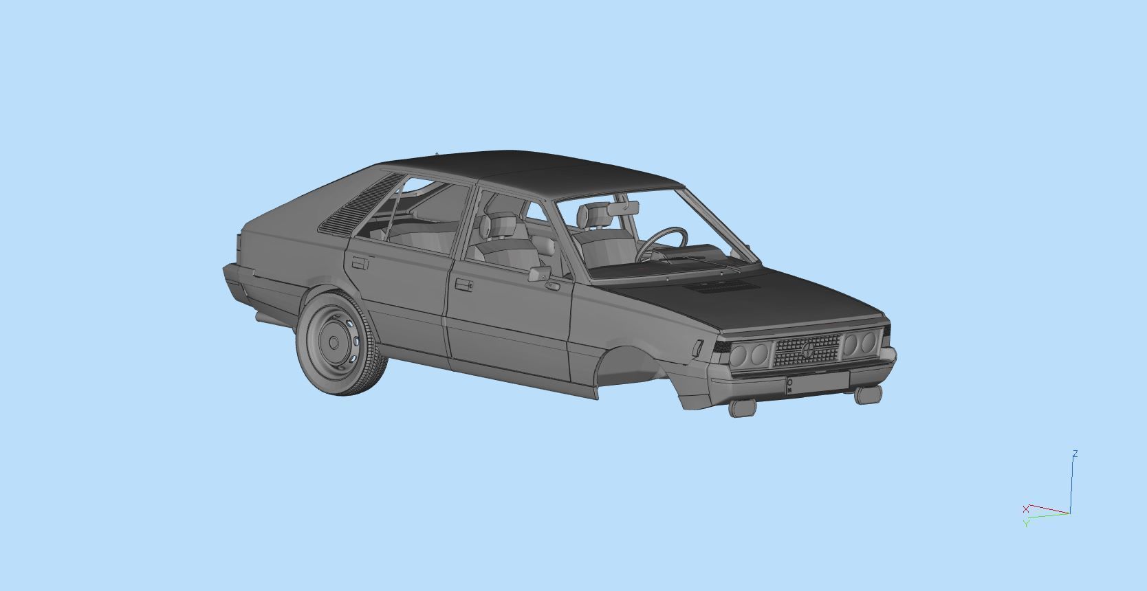 FSO Polonez 1500 borewicz Printable Body 3D model print model 3D print model_6