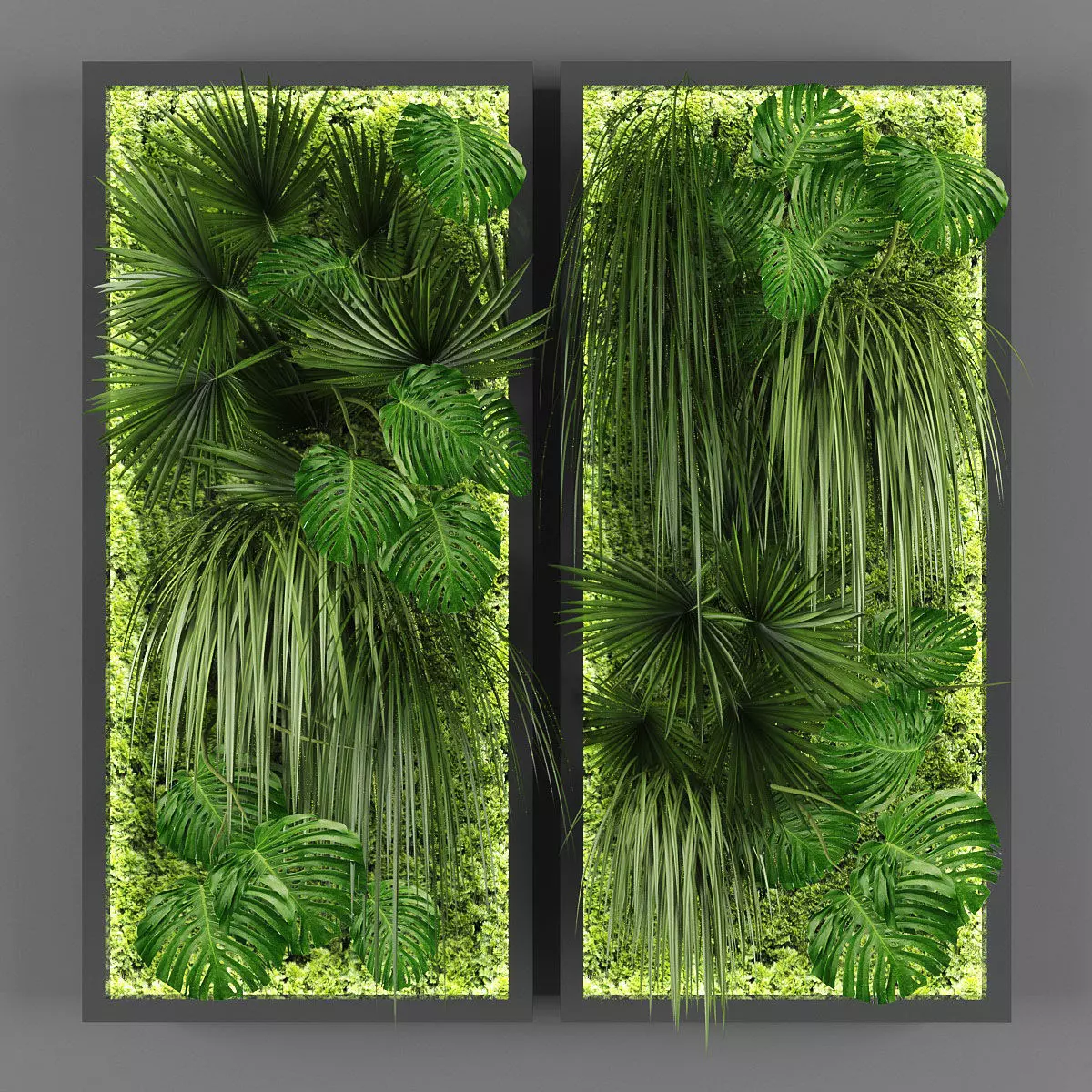 Vertical garden 48 Low-poly 3D model_0