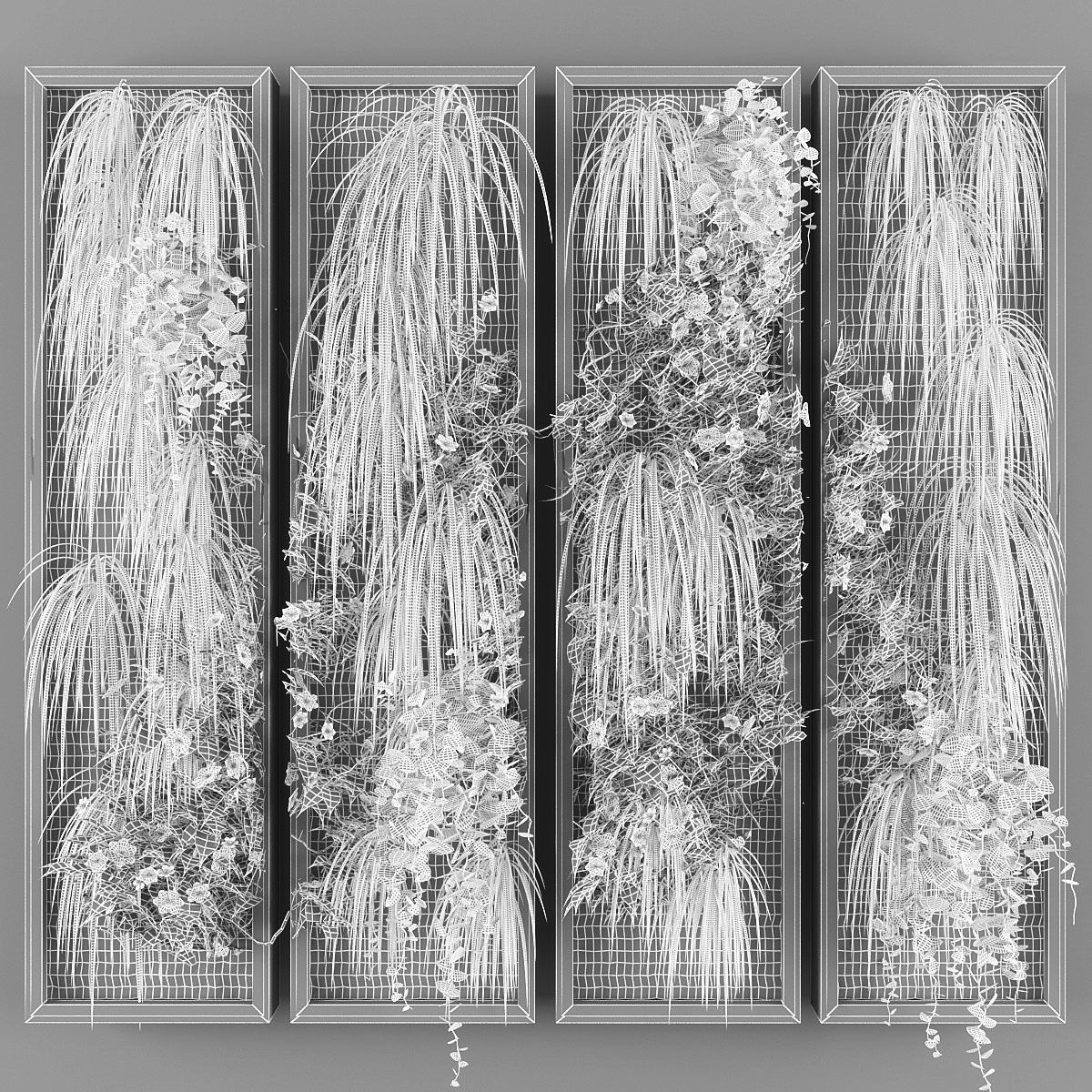 Vertical garden 49 Low-poly 3D model_2