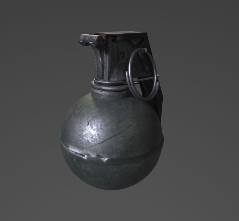 m69 grenade Low-poly 3D model_4