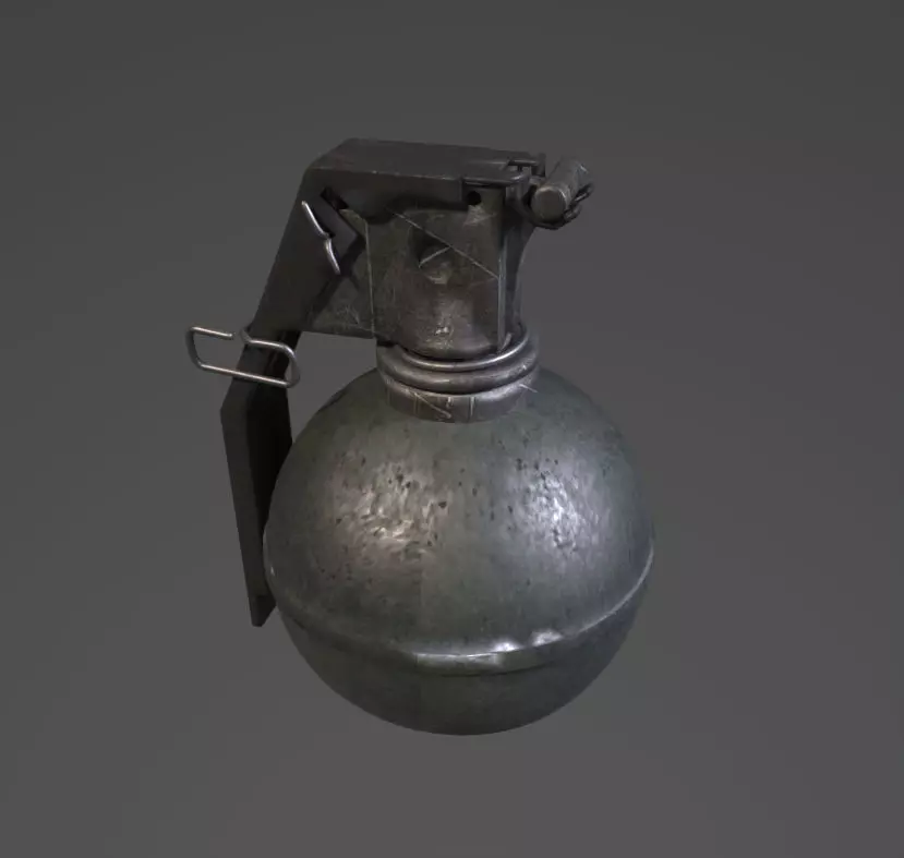 m69 grenade Low-poly 3D model_0
