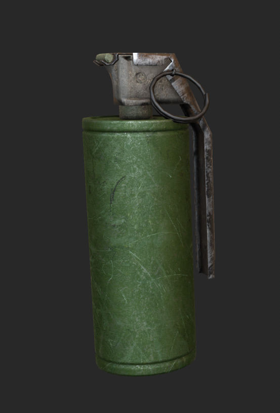 smoke grenade Low-poly 3D model_3