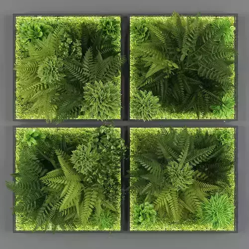 Vertical garden 51 Low-poly 3D model