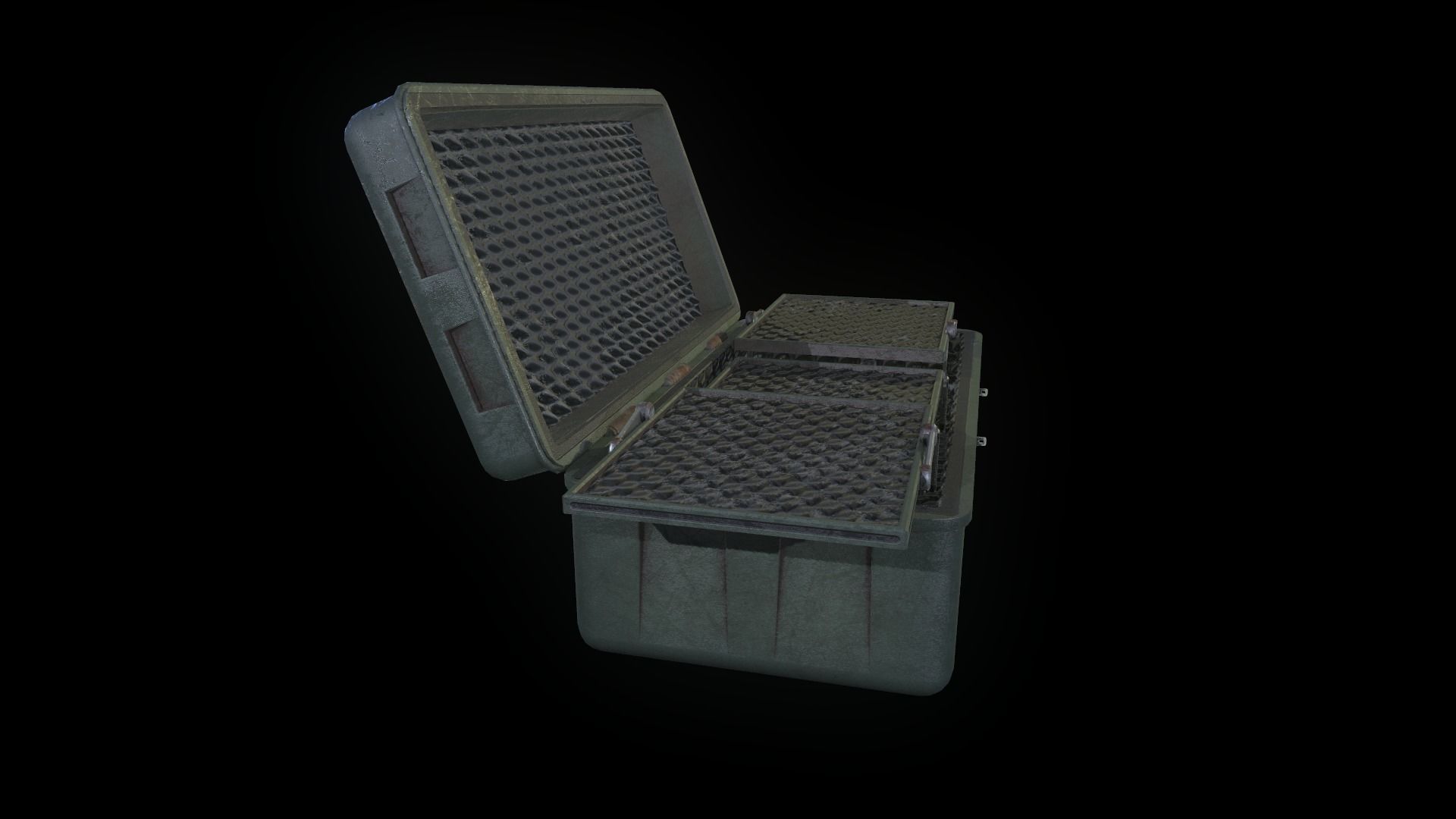 Military box Low-poly 3D model_5
