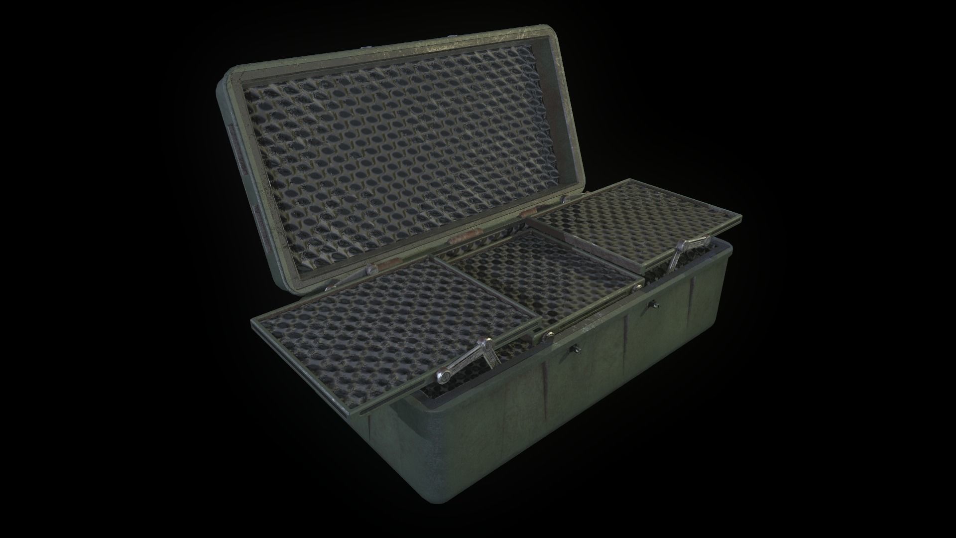 Military box Low-poly 3D model_3