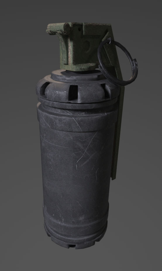 explosive pack Low-poly 3D model_19