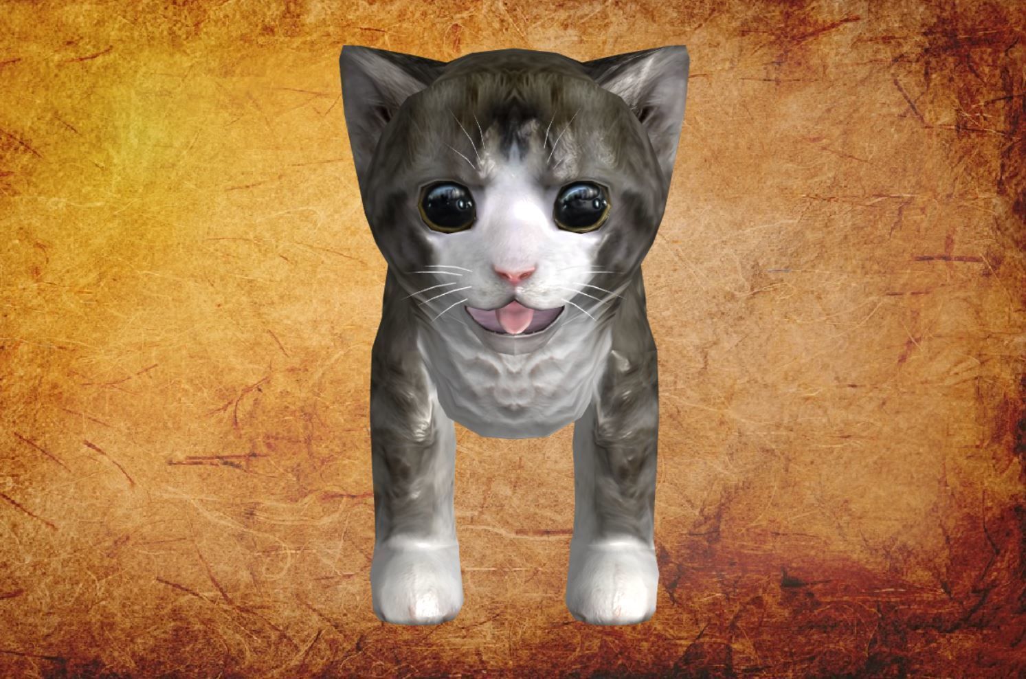 3D model Animal 59 Baby Cat Game ready VR / AR / low