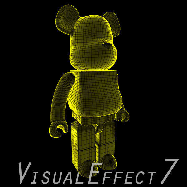 Yellow Xray Bear Brick 3D model_1