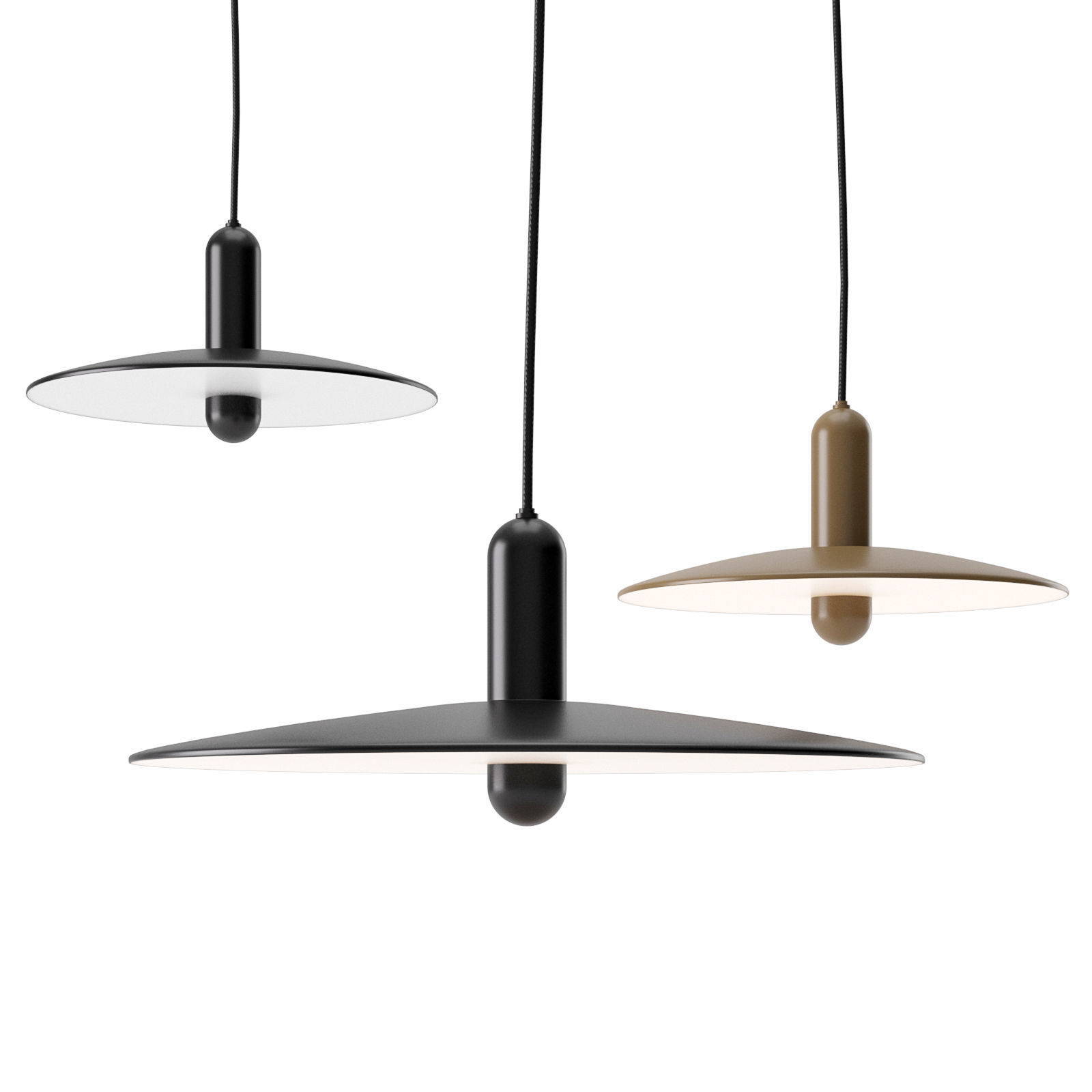 Lu and Stone Lamp by Woud 3D model_6