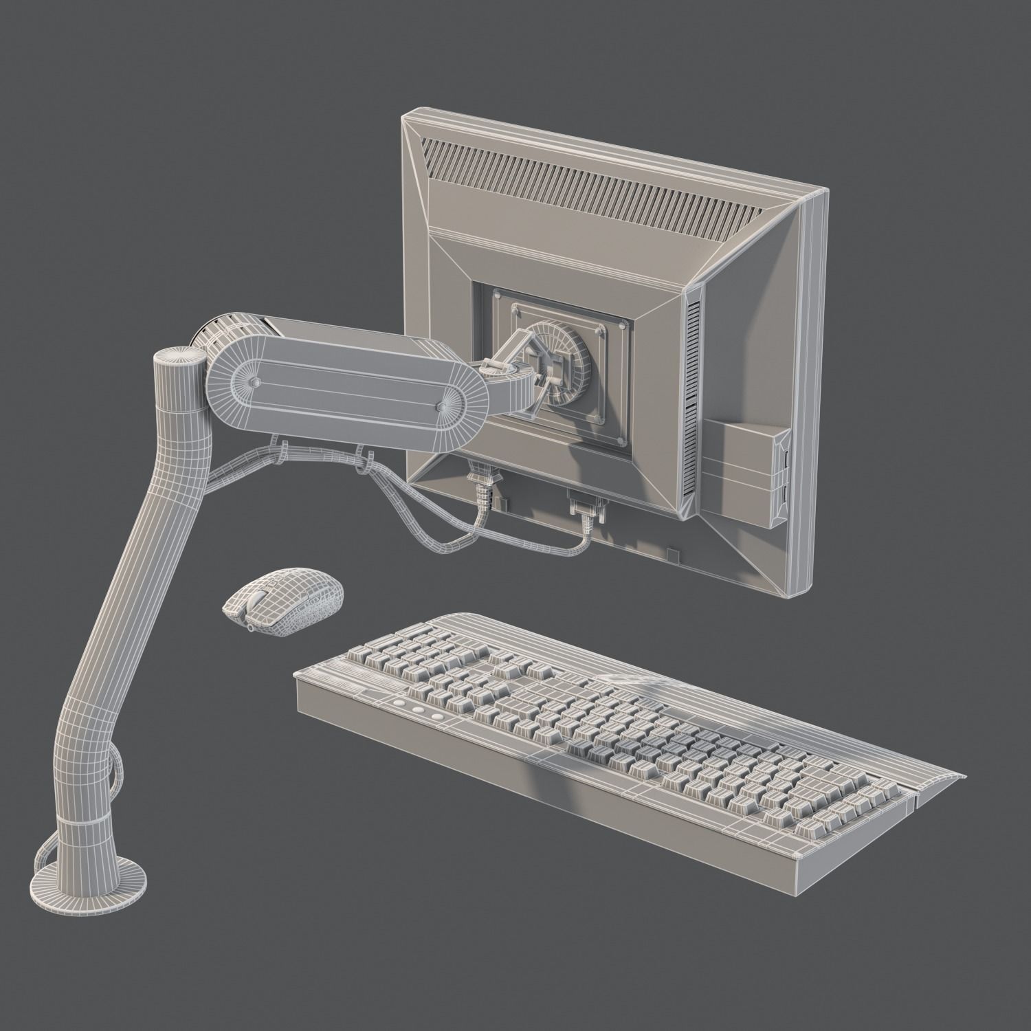 Set for your desktop Low-poly 3D model_7