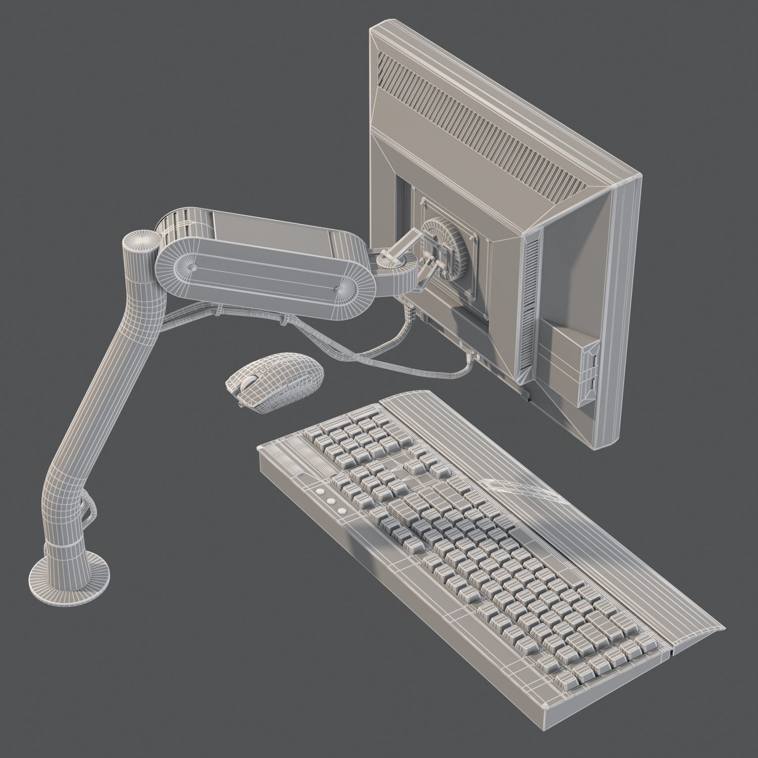 Set for your desktop Low-poly 3D model_8